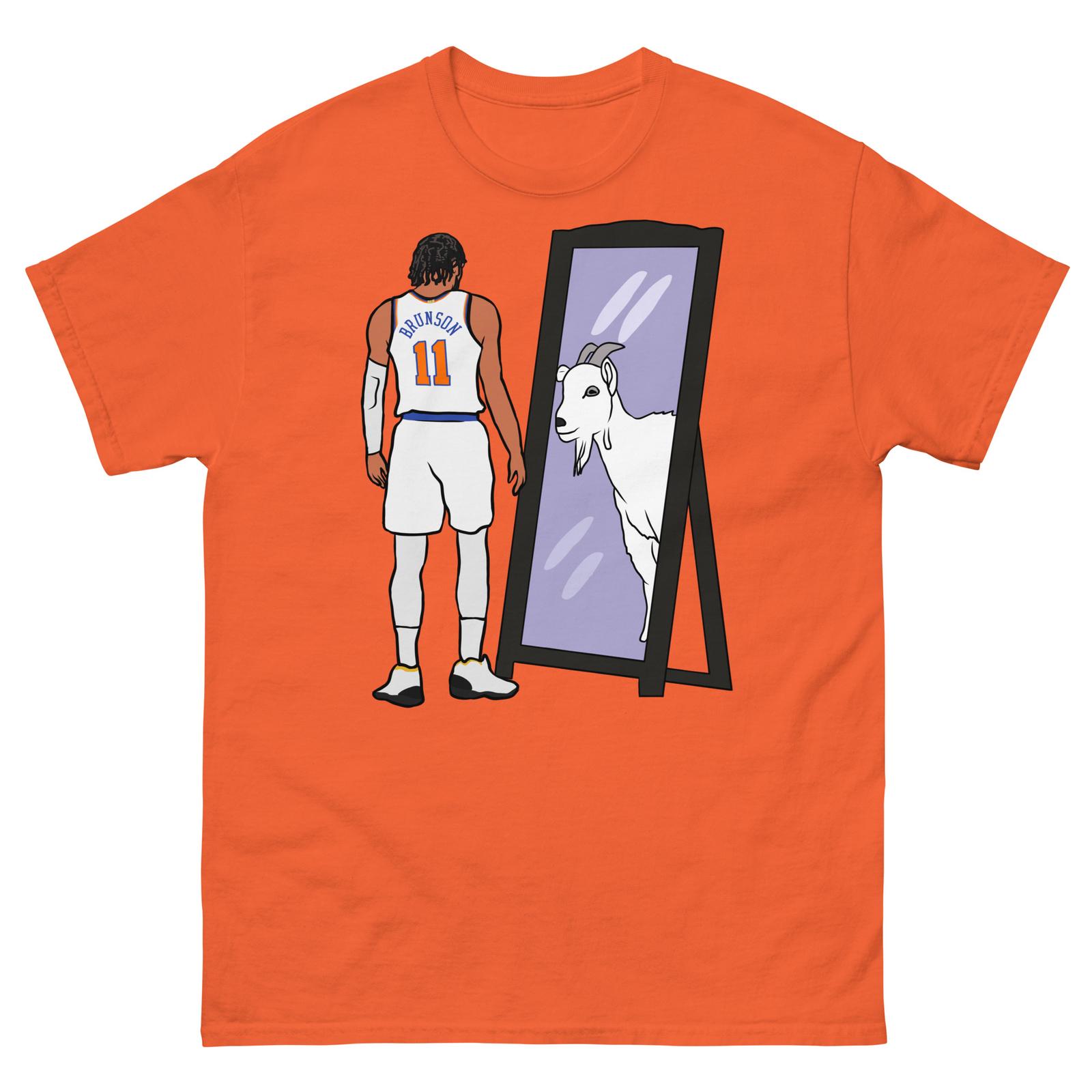 Jalen Brunson Mirror GOAT T-shirt M