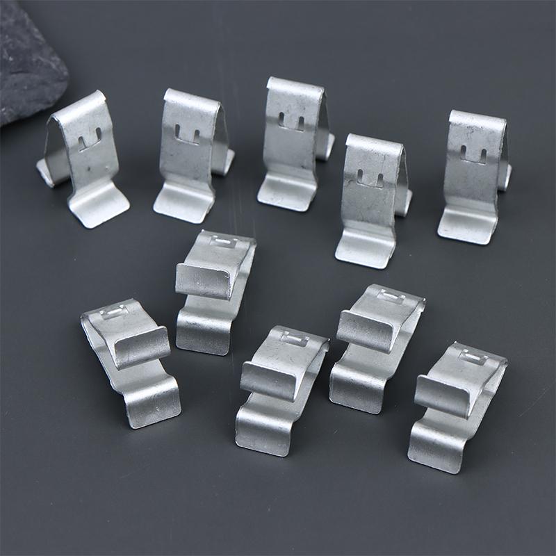 Car Seat Iron Guard Buckle 10Pcs V Shaped Clips Support Interior Panel Backrest Securing Universal Fit for Sedan and SUV