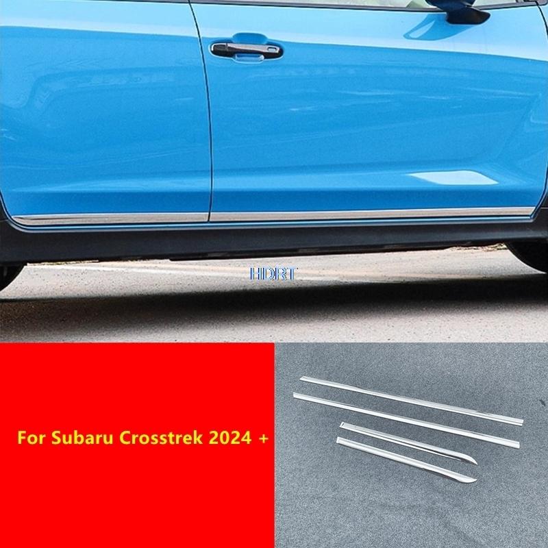Fit For Subaru Crosstrek 2024 + Car Styling Door Side Skirt Edge Body Trim Kit Protector Decoration Accessories Exterior Sticker