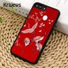 Red crowned Crane Bird Phone Case Cover For iPhone 17 Air 16 15 14 plus 12 13 pro max coque Shell Fundas