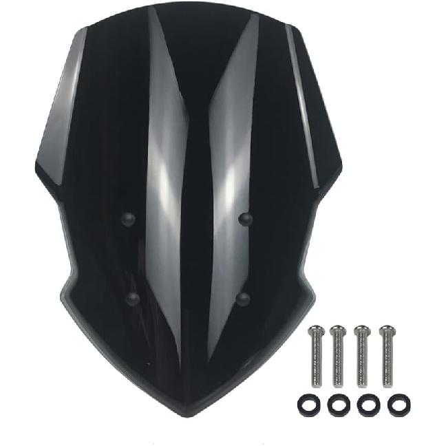 For MT07 FZ07 Windshield for 2018 2019 2020 Yamaha MT FZ 07 Windscreen Flyscreen Wind Deflector Shield Visor Motorcycle Accessories (Dark Smoke)