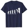 Evolution of Climbing T-shirts for Women Clothes Funny Tops T Shirt Female T-Shirt Gifts for Rock Climbers Short Sleeve Tees