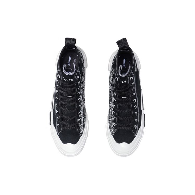 Li Ning Star Wars Collaboration Series Star Path High-Top Sneakers Men Sneakers Black AGCQ241-3