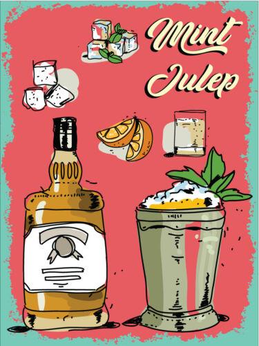

Metal plaque vintage retro style Mint Julep Classic tin door sign Pub Man CaveAluminum 20x30cm（7.8x11.8inch）