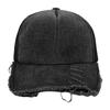 Ripped Fashion Denim Baseball Hat With Breathability Design For Casual Use Daily