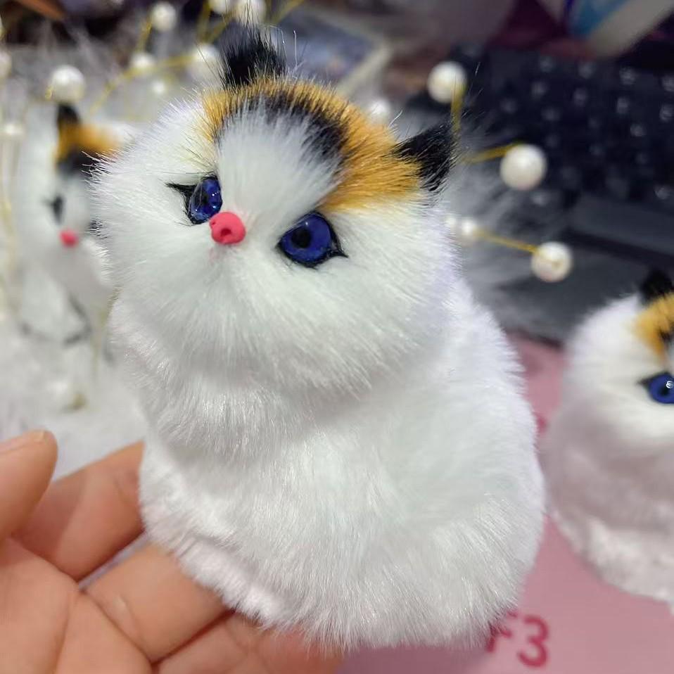 3D Kitten Family Figurine: Children's Cognitive Toy & Cat Companion Birthday Gift