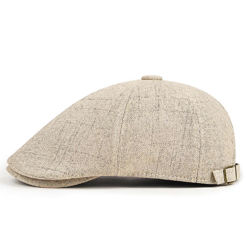 Solid Color Forward Hat Spring and Summer Women's Retro Cap Men's Casual Versatile Beret