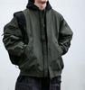 EASTEMPO Autumn Loose Solid Plus Sizes Men's Jacket, Ma-1, Casual, Business, Fit, Stylish, Windproof, Color, Blouson, (JP, Alphabet, M, Green)