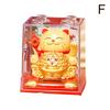 Zhaocai Cat Decoration With Solar Energy Automatic Shaker  Creative Cake Decoration Gifts Lucky Cat Statue