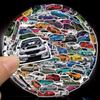 50/100PCS JDM Car Stickers - Retrofit Racing Graffiti Decals for Laptop Guitar Bike Skateboard Waterproof Kid Toy Decor