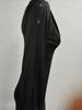 Elegant European & American Pleated Solid Color Dress with Split Sleeves