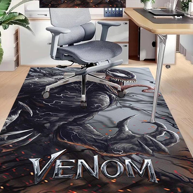 Venom Dark Fiery Carpet For Playroom Bedroom Living Room Sofa Home Decorkids Game Area Rug Nonslip Floor Mat