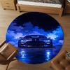 1PC Racing car Round Chair mat Area Rug - Non-Slip, Floor Mat for Office, Bedroom, home decor Christmas Gift c0528101