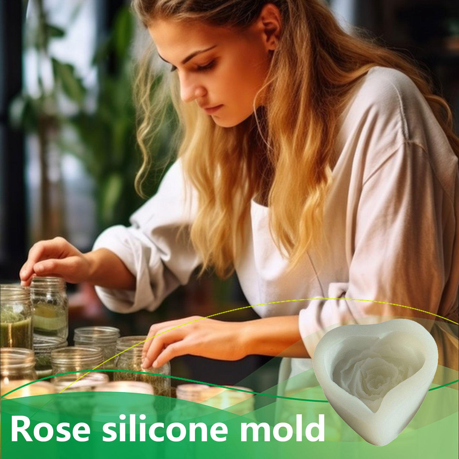 

Silicone Molds Non-Stick Heart-Shaped Home Decor Aromatherapy Candle Making Molds For Plaster Wax Fondant Clay Living Room CN