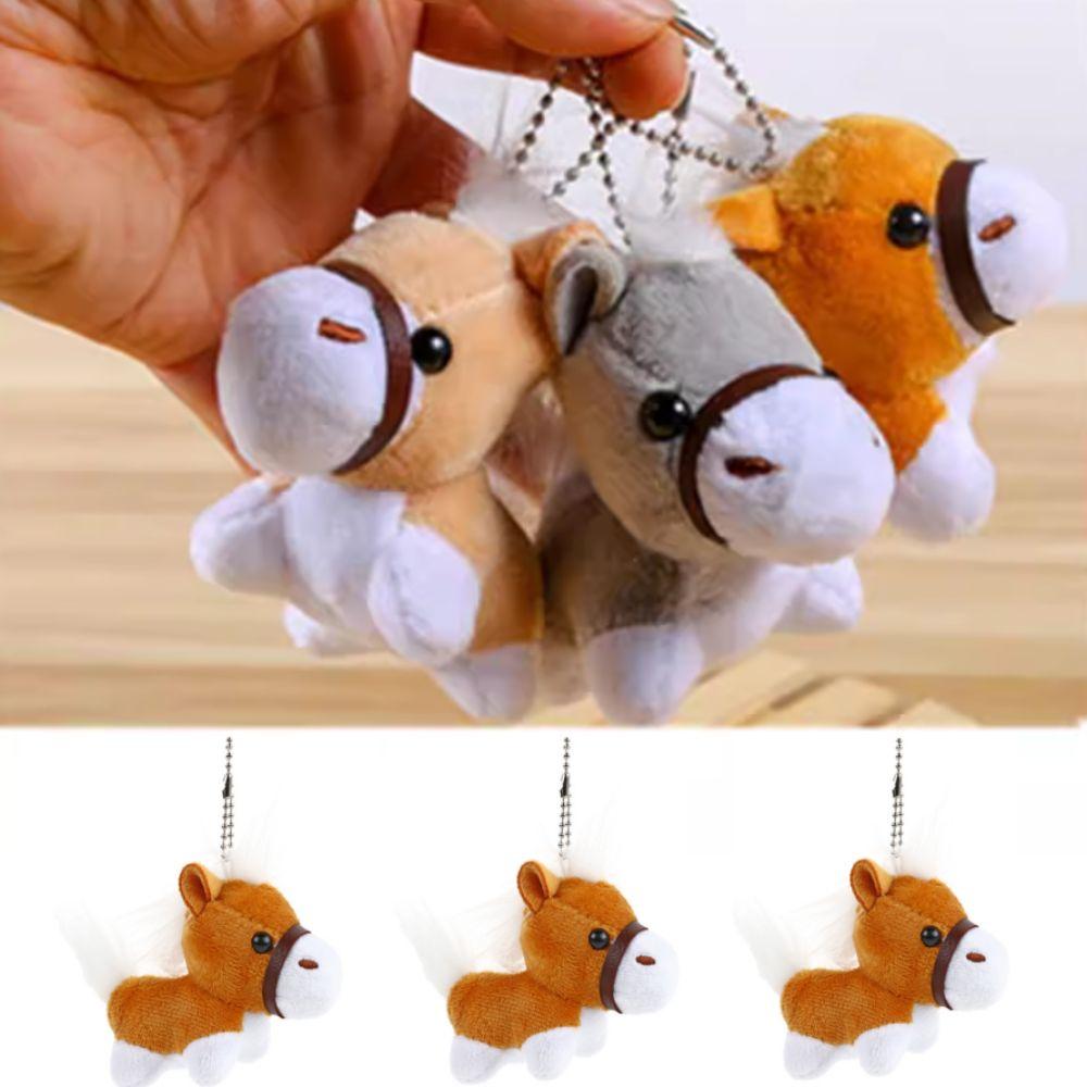 2Pcs Stuffed Animals Horses Plush Doll Hanging Decor Plush Horses Toy Boy Girl
