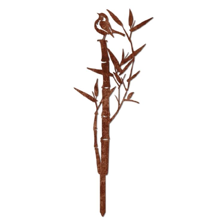 Rusty Metal Ground Post For Outdoor Spaces Multipurpose Plant Support And Decoration Simple Installation Gardens