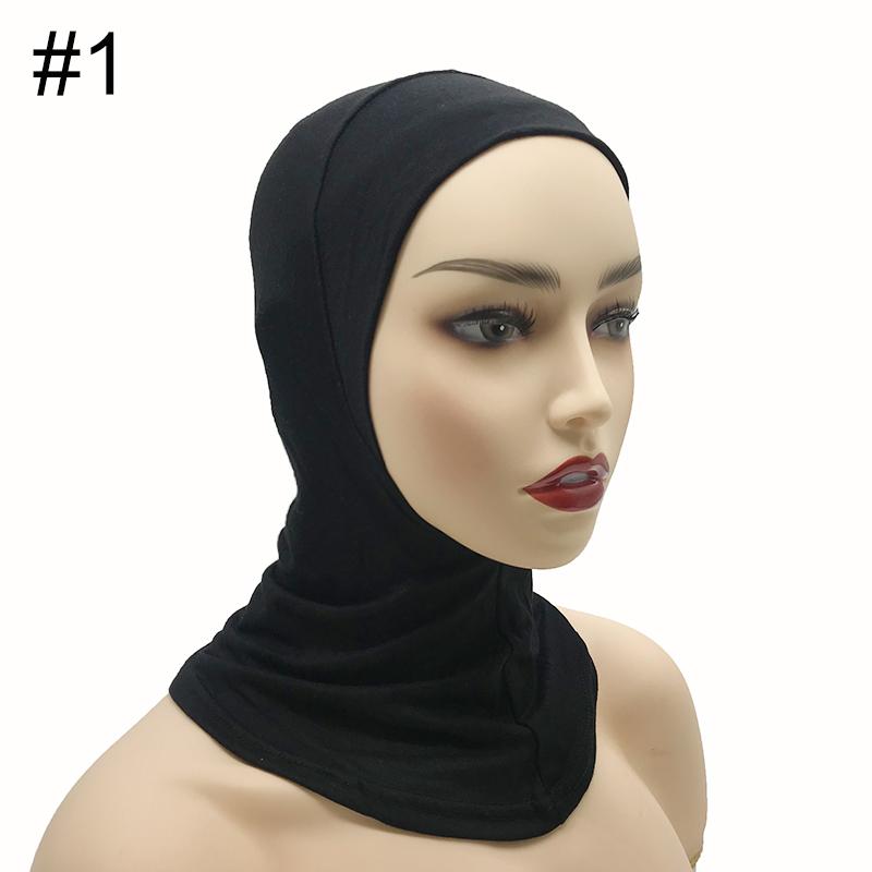 High Qualit Modal Muslim Women Ninjas Cap Full Cover Inner Hat Islamic Undercap Hijab Comfortable Bonnet Headcloth Neck Cover