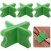 4pcs Deck Pad Tool Set, 4 Thicknesses of Deck Pads (1/16 ,1/8 , 3/16 , 1/4 Inch), Green Deck Pads, Suitable for Pressure-treated Composite Flooring