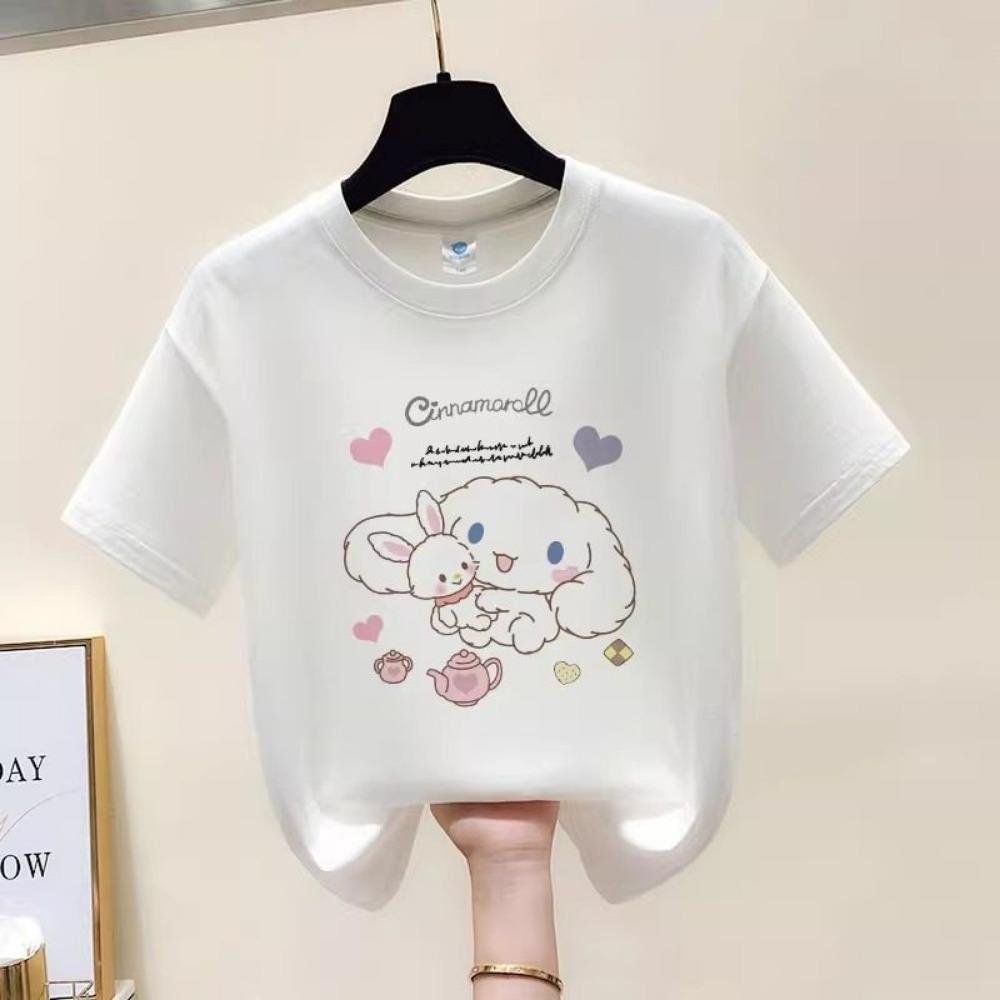 Soft and Cute Jade Guigou Cartoon Printed Children s T-shirt 2026 Summer New Round Neck Parent-child Outfit 110