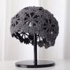 Flowers Knitted Hat Hollowed Out Skullies Hat Breathable Sun Visor  for Women