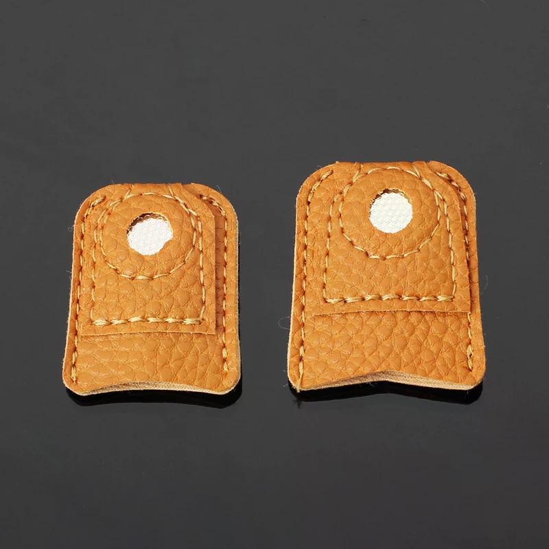 Needlework Finger Cover Tip Leather Coin Thimble Quilting Sleeve Finger Protect Handmade Patchwork Sewing Tools For Household