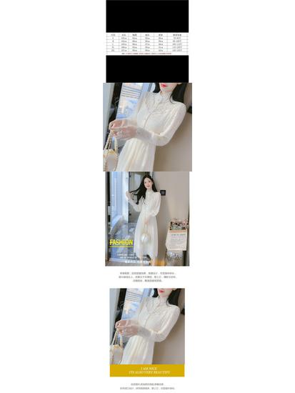 Women's Winter Lace Dress: Velvet, Thick, Elegant for Autumn/Winter 2025