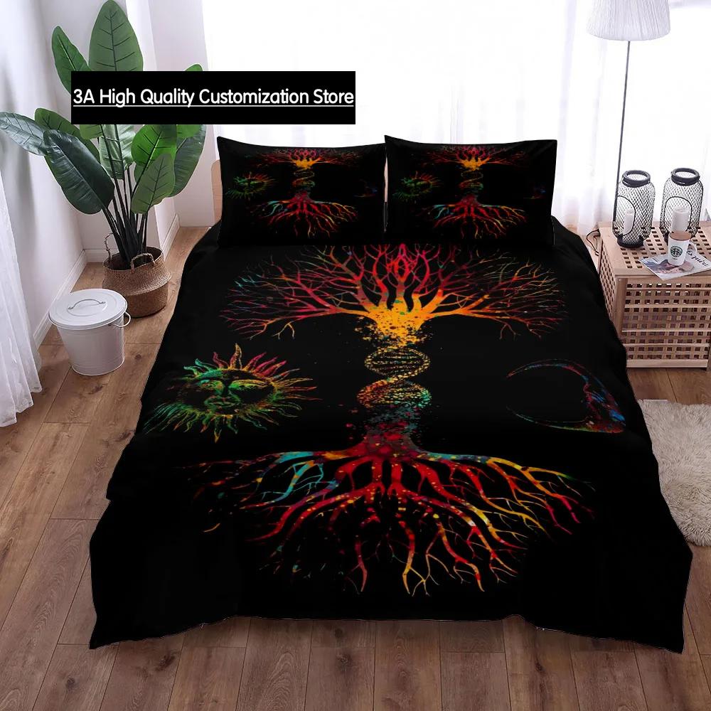 Yggdrasil Tree Of Life Duvet Cover Set King Queen Double Twin Single Bed Linen Set Quilt Cover