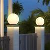 OEING Solar Outdoor Spherical Pillar Light