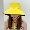 Bucket Hat 360 Degree UV Protection Adjustable Drawstring Fisherman Hat with Wide Brim Summer Travel Hat