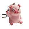 Middle Finger Animal Keychain Wolf Cow Pig Tiger Elephant Shape