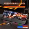 Langtu K1000 Wired Mechanical Keyboard with 104 Keys: Blue, Red, Brown Switches for Gaming, Office, Esports - Custom Silent Design