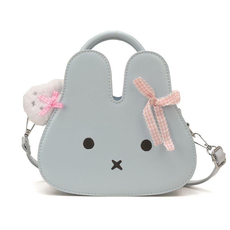 Kawaii Miffy  Handbag Premium Texture Cute 3D Bunny Shape Crossbody Bag Sweet Cartoon Single Shoulder Tote Versatile Gift