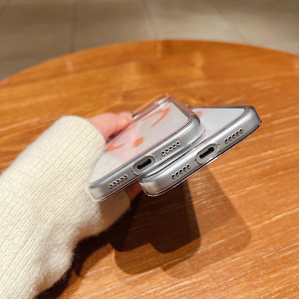Compatible Apple 17Promax Magnetic Charging Case: High Transparency Drop Protection for iPhone 16