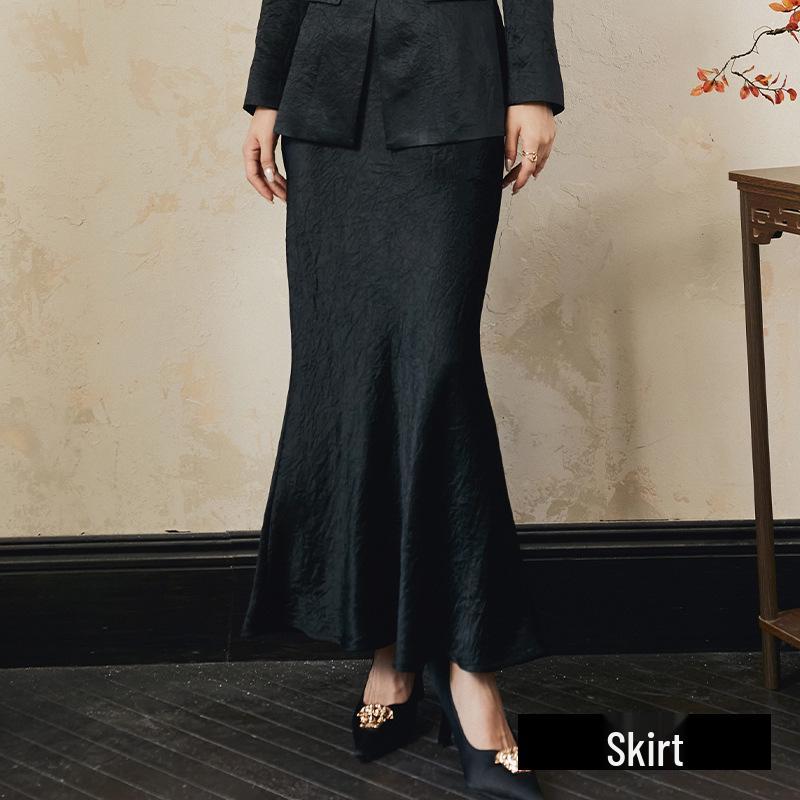 

Fuyao Women s Chinese-Style Acetate Skirt Suit Set - New Fashion Two-Piece Large
