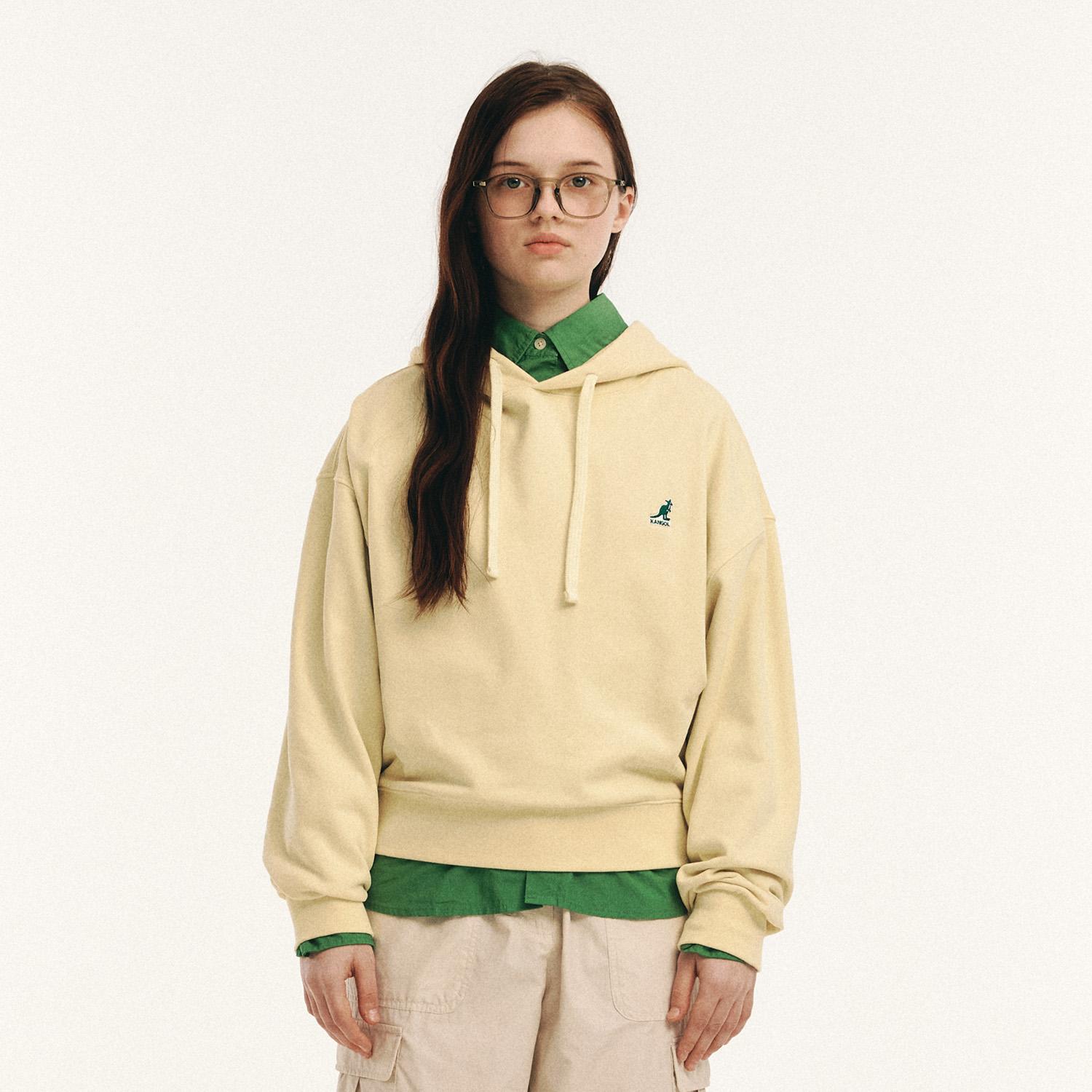 Kangol Women S Classic Logo Hoodie 5158 Lemon Lemon/S