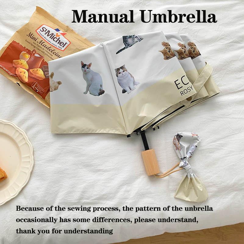 

Складной зонт от солнца, Ветро- и дождеустойчивый, Супер милый кот, Автоматический зонт, УФ-устойчивый зонт для взрослых, Предметы интерьера