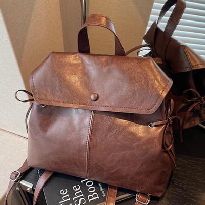 British Retro High-value Backpack Bag Women's 2025 Summer New Fashion Handbag Large-capacity Backpack