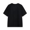 Li Ning Sports Trend Series Casual Minimalist Solid Color Round Neck Pullover Letter Short Sleeve T-Shirt Men T-Shirts Black AHSV683-3