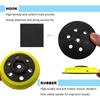 3Inch 74MM 6Holes Hook and Loop Sanding Pad Kit 1/2Pcs PU Foam Dust Free Backing Pad for Electric Orbital Sander