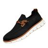 Large Size Spring and Autumn New British Style Casual Shoes Men's Fashion Breathable Sports Shoes One Pedal Fly-woven Mesh Shoes