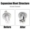 Hammer Drive Expansion Rivets Percussion Expansion Aluminum Nail Head Piercing Knock Type Small Tapping Screws Fasteners Kits