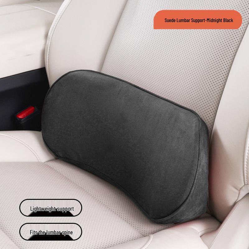 כרית תמיכה מותנית וצווארית לרכב – כרית דקה מקצף זיכרון לתמיכה בגב ובזנב