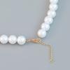 Necklace imitation pearl necklace European and American necklace trend hip-hop accessories set two-piece supply
