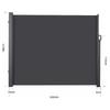 Retractable Side Awning Outdoor Patio Pool Water Repellent Garden Terrace Sun Shade Screen Privacy Divider Deck Wind Fence