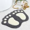 Non-Slip Bath Mat Bathroom Floor Absorbent Plush Rug With Animal Design Washable Home Foot Pad