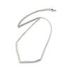 Les Trésors De Lily [N7124] - Silver Necklace 'Sissi' Silver White (rhodium-plated) - 40x3 Mm
