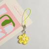 Schöner Candy Stoffblumen Schlüsselanhänger Niedliche Blume Form Schlüsselanhänger Mädchen Rucksack Anhänger Taschen Mode Dekoration Zubehör