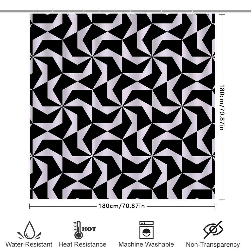 Elegant Floral Shower Curtain Set Bath Decor With Blue Green Leaf Pattern For Bathroom 72 X 84, 100% Waterproof Polyester Fabric