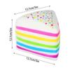 Rainbow Cake Squishy Toy Slow Rebound Stress Relief Sensory Fidget for Kids and Adults Birthday Gift