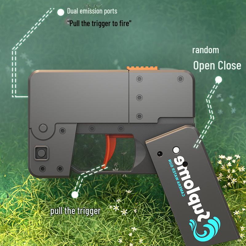 Creative Apple Transforming Water Gun Toy for Boys - Long-Range Manual Squirt Gun, Perfect Children's Day Gift